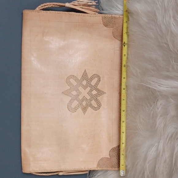 Handmade ,Unique Leather Clutch